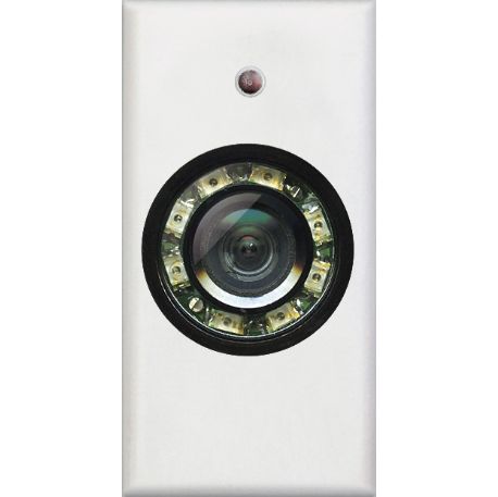 TELECAMERA A COLORI CON 8 LED IR FRUTTO DA INCASSO BIANCO PER BTICINO MATIX